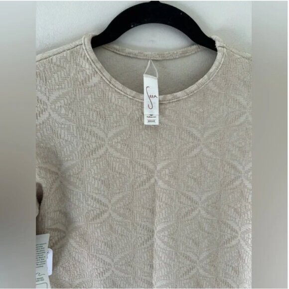 Free People NWT Seea Palomar Surf/Swim Crop Top Size Large Cream color size M - Picture 3 of 7